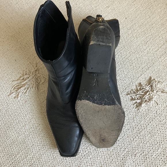 Allsaints Black Western Boot Zipper Back - Picture 3 of 3